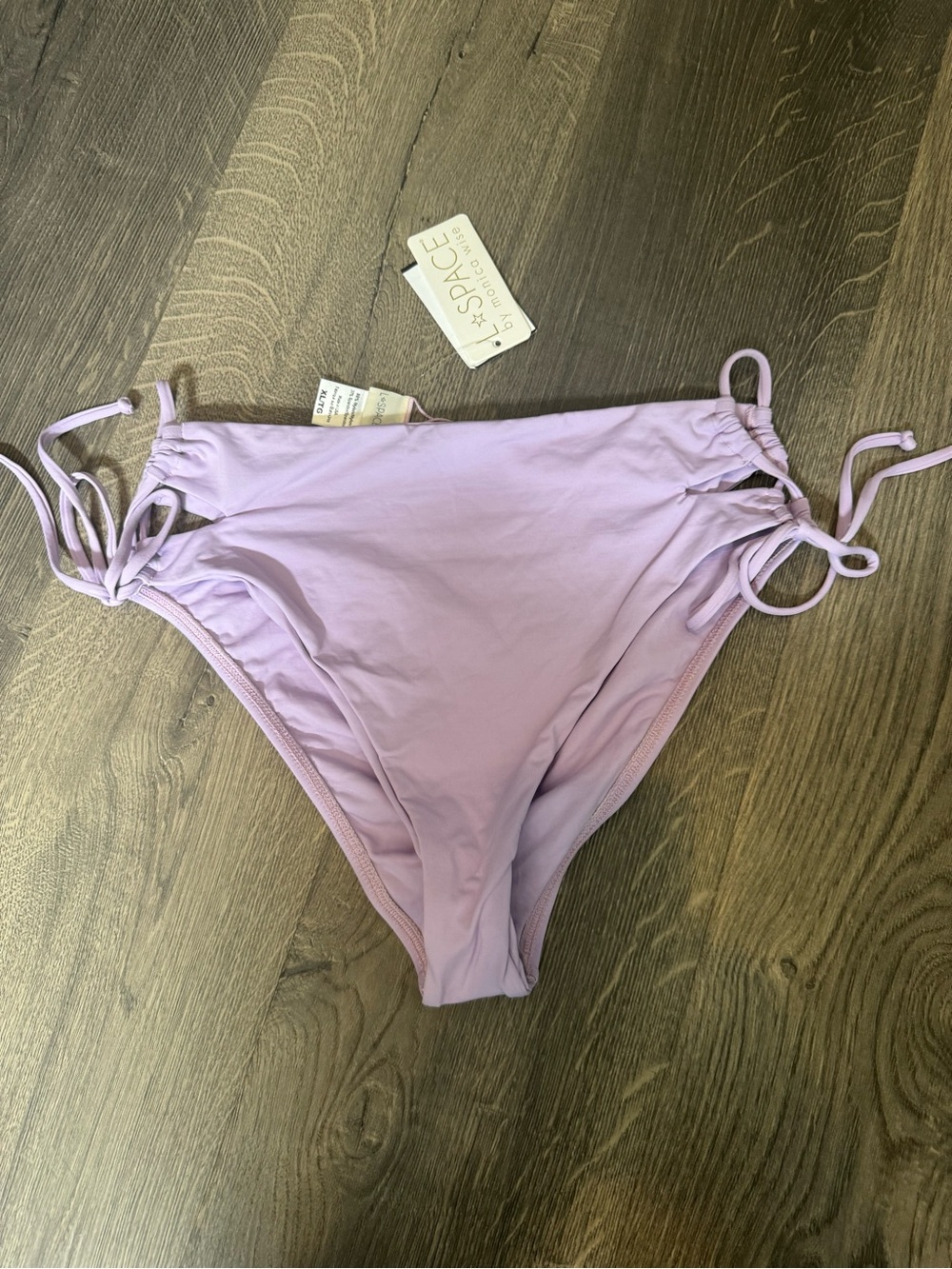 NWT l*space Pale Lilac Bikini Bottoms with Tie Sides